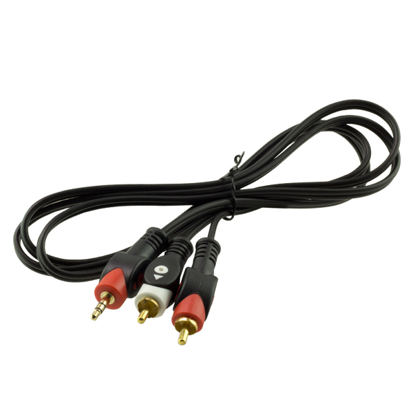 2 RCA ERKEK + 3.5 MM STEREO ERKEK 1.5 METRE 1.KALİTE KABLO (5271)