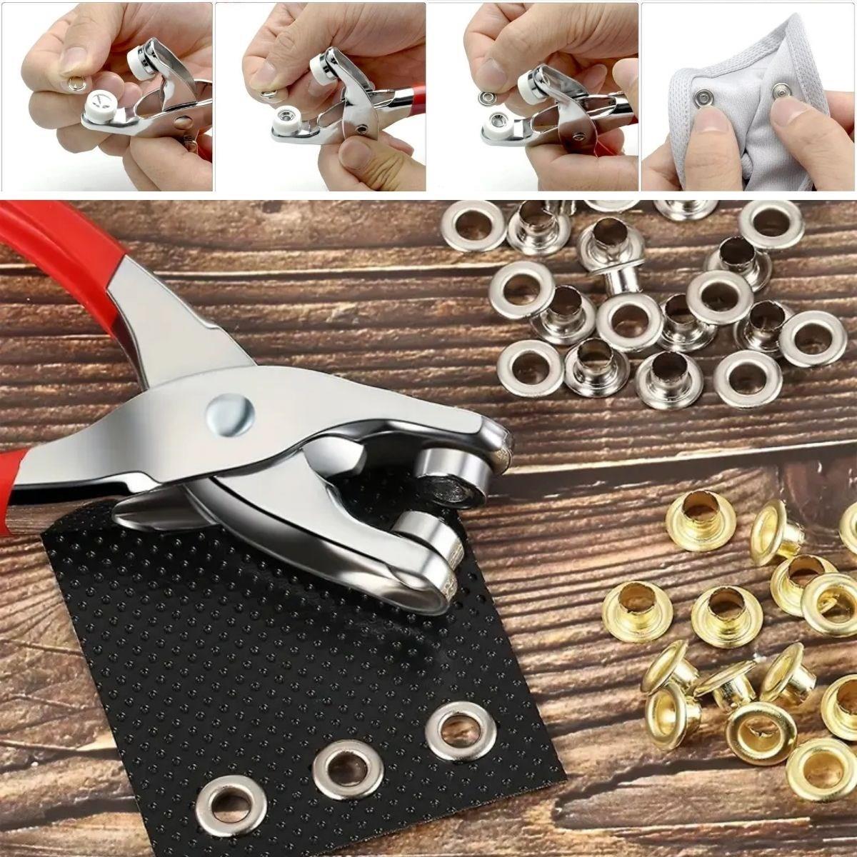 200 adet Paslanmaz Çelik Çıtçıt ve Pense Seti Metal Çıt Çıt Makinesi (5271) 200 adet Paslanmaz Çelik Çıtçıt ve Pense Seti Metal Çıt Çıt Makinesi (5271)