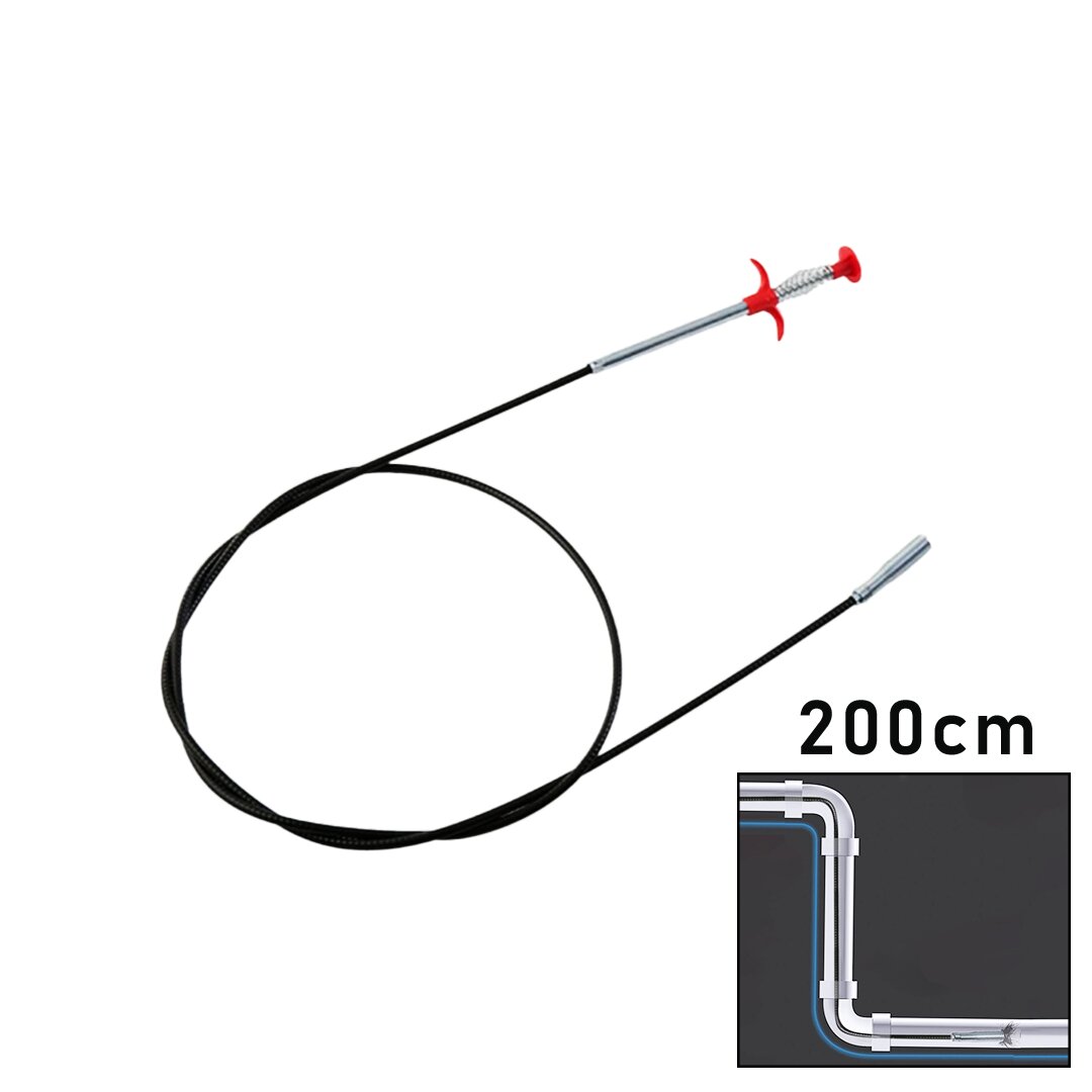 200CM YAYLI - KISKAÇ LAVABO - GİDER VB.TEMİZLEME - ÇOK AMAÇLI ÇUBUK (5271)