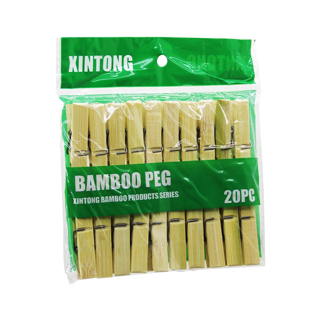 20PCS AHŞAP BAMBU MANDAL (5271)
