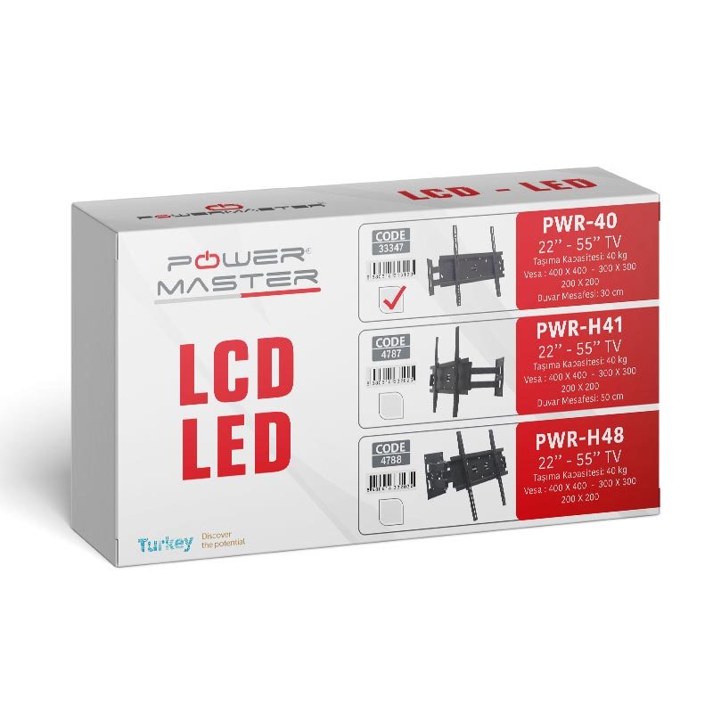 22-55 LED/LCD/PLAZMA KİLİTLİ DUVAR ASKI APARATI (5271)