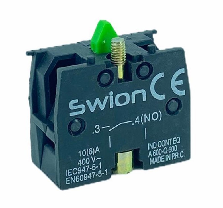 22 MM KONTAK BLOK NO YEŞİL (LAY5-BE101) (5271)