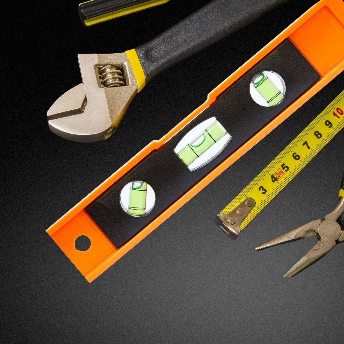 23 cm Uzunluğunda Mini Mıknatıslı Su Terazisi (5271)