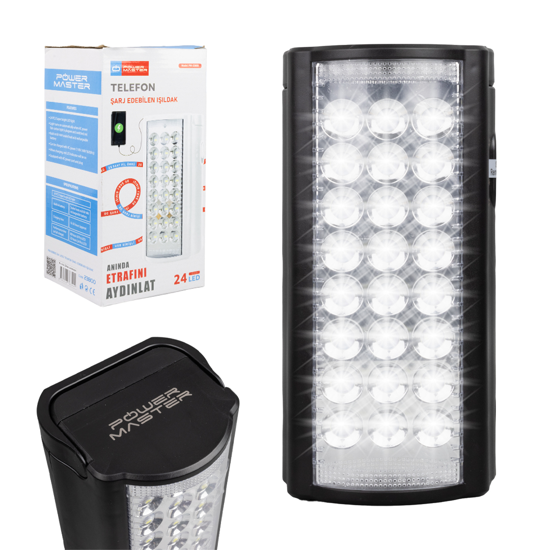 24 LEDLİ TELEFON ŞARJ EDEBİLEN IŞILDAK (5271)