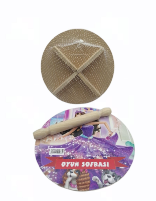 24CM RESİMLİ AHŞAP OYUN SOFRASI EKMEK TAHTA (5271)