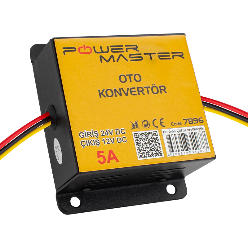 24V DC / 12V DC 5 AMPER OTO KONVERTÖR (5271)