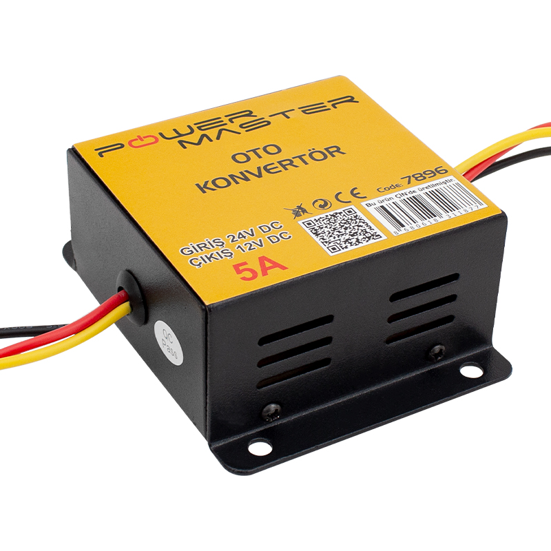 24V DC / 12V DC 5 AMPER OTO KONVERTÖR (5271)