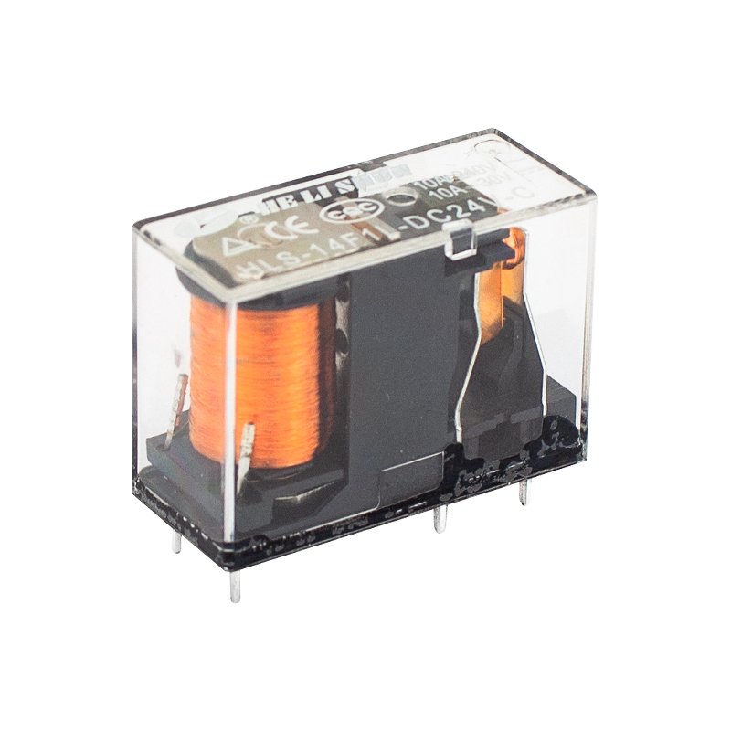 24V ROLE TEK KONTAK 5 BACAK 10 AMPER ŞEFFAF (5271)