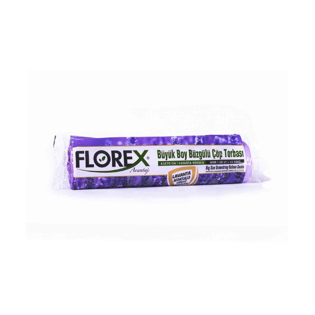 25 ADET FLOREX-503 AVANTAJ LAVANTA KOKULU BÜZGÜLÜ BÜYÜK 10PCS 65X70CM ÇÖP TORBA (5271)