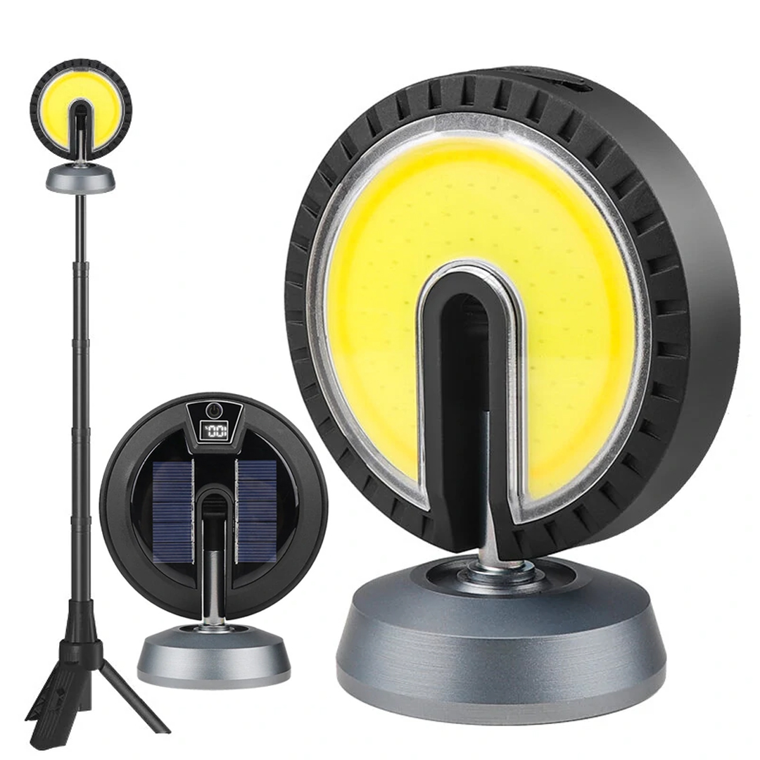 25 WATT USB - TYPE-C GİRİŞLİ COB LEDLİ TEK YÖNLÜ 180 DERECE SOLAR ÇALIŞMA LAMBASI (5271)
