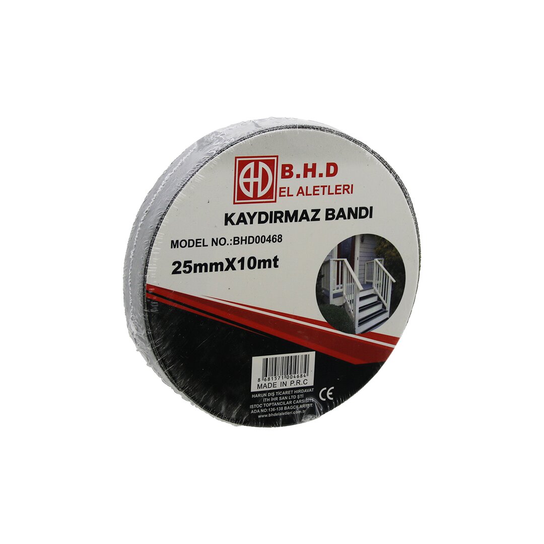 25MM X 10MT KAYDIRMAZ SİYAH BANT (5271)