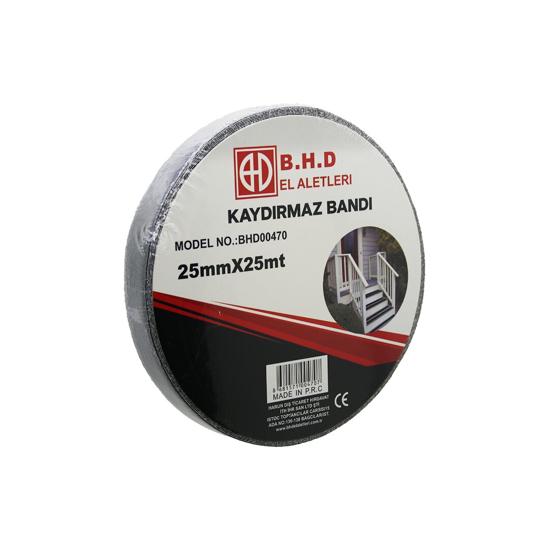 25MM X 25MT KAYDIRMAZ SİYAH BANT (5271)