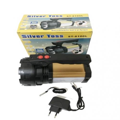 25w Şarj Edilebilir Ledli El Feneri Usb Çıkışlı (5271)