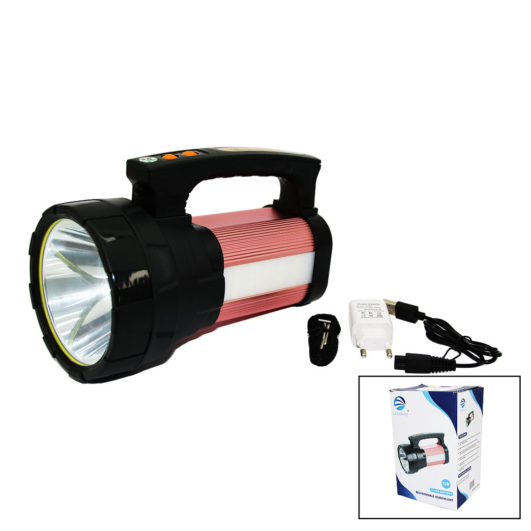 2İN1 15W COB LED - 28LED ŞARJLI EL FENERİ - PROJEKTÖR1000MT- POWERBANK - SU GEÇİRMEZ (5271)