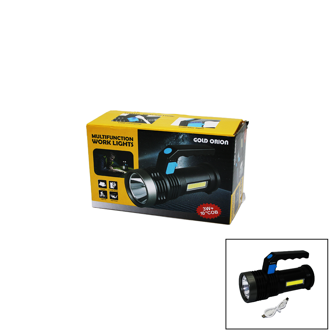 2IN1 3W - 10COB LED EL FENERİ USB ŞARJLI (5271)