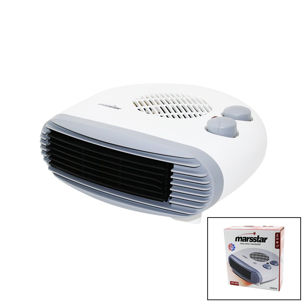 2IN1 = SICAK - SOĞUK  TURBO FANLI ISITICI   2 KADEME SICAK - 1 KADEME SERİN   2000W  MS-200 (5271)