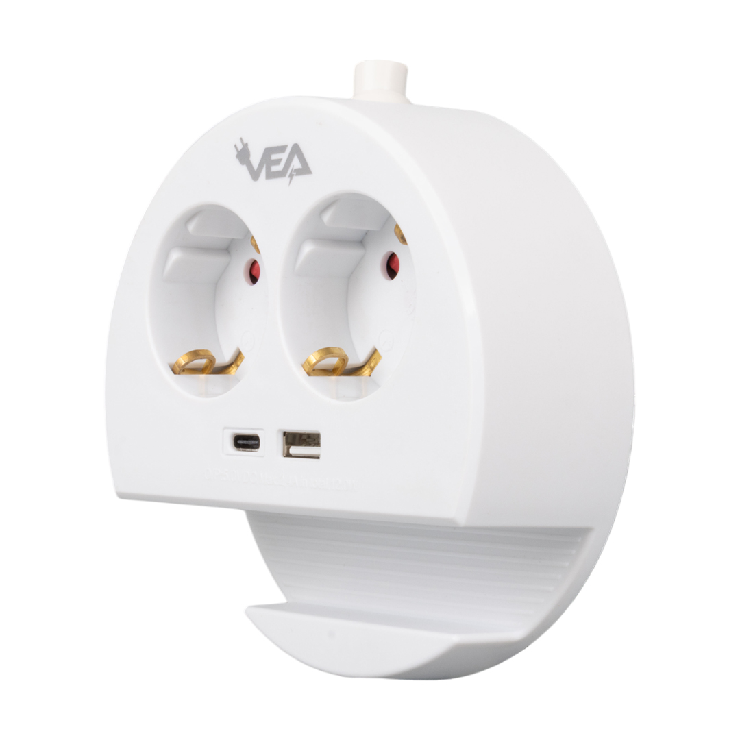 2Lİ USB + TYPE-C GİRİŞLİ TELEFON STANDLI 1.5 METRE GRUP PRİZ VE- G1102C (5271) 2Lİ USB + TYPE-C GİRİŞLİ TELEFON STANDLI 1.5 METRE GRUP PRİZ VE- G1102C (5271)