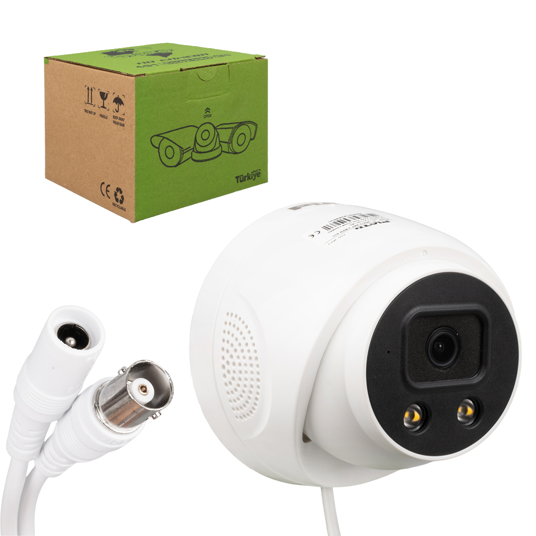 2MP COLOR VU 3.6 MM 2 ATOM LED PLASTİK KASA AHD DOME KAMERA PL-25273 (5271)