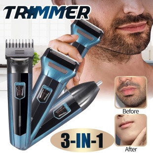 3 in 1 Saç Sakal Kesme Ense Burun Tıraş Makinesi Seti (5271)