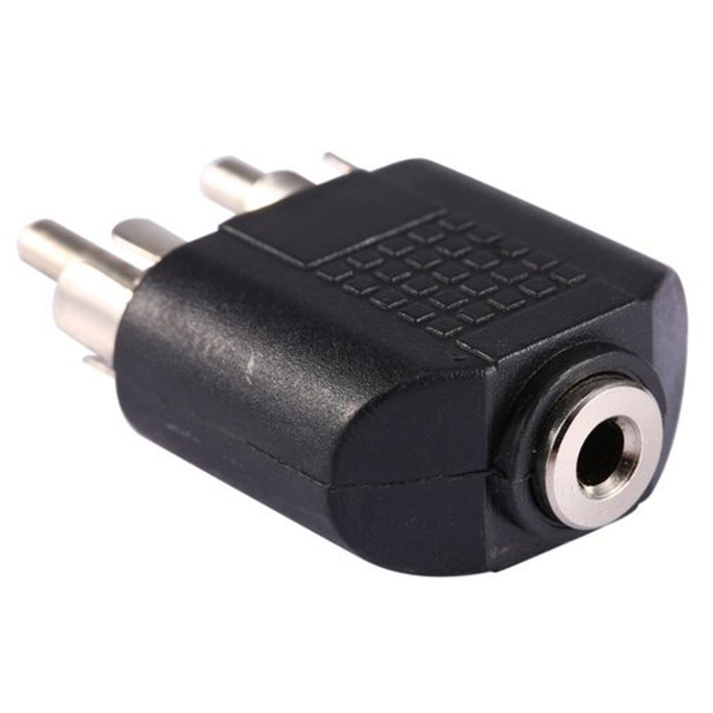 3.5 MM STEREO DİŞİ / 2 RCA ERKEK ÇEVİRİCİ JACK (5271)