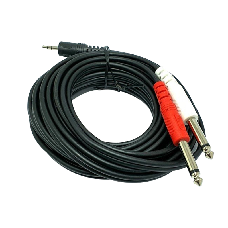 3.5 MM STEREO ERKEK/2X6.3 MM MONO ERKEK 5 METRE SES KABLOSU (5271)