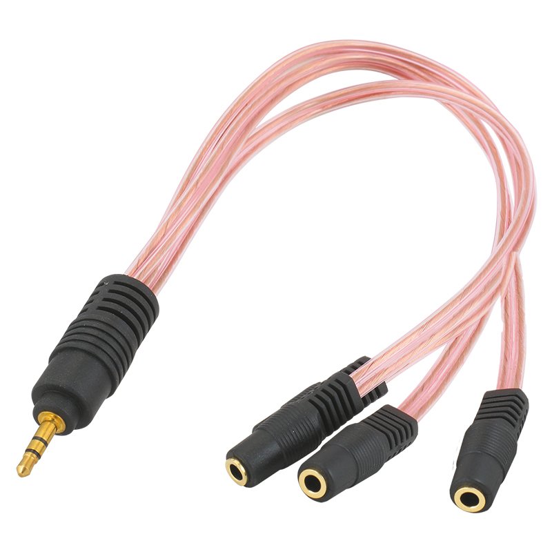 3.5 MM STEREO ERKEK/3 X 3.5 MM STEREO DİŞİ 5+1 KABLO (5271)