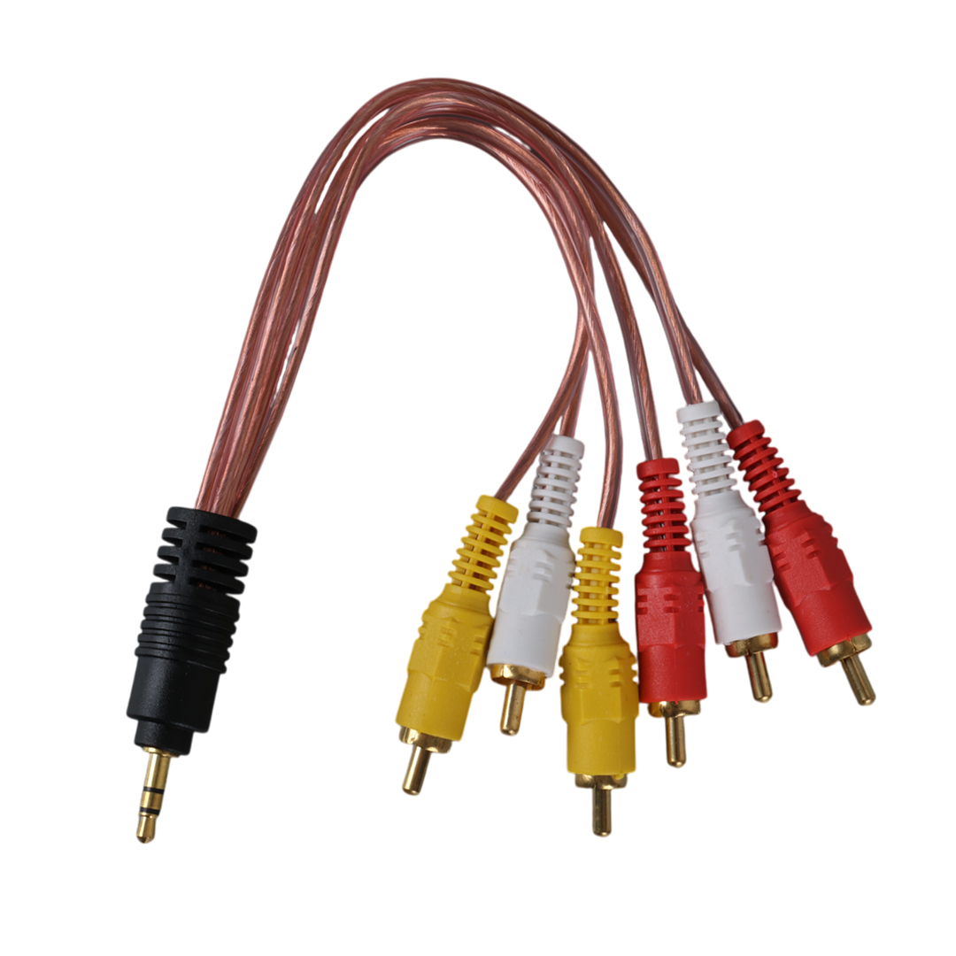 3.5 MM STEREO ERKEK / 6 RCA ERKEK 5+1 KABLO (5271)