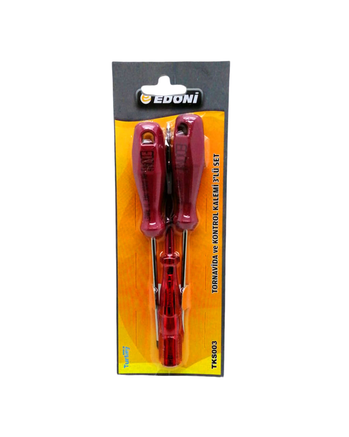 3  PARÇA  SET TORNAVİDA YILDIZ - DÜZ - KONTROL KALEMİ (5271)