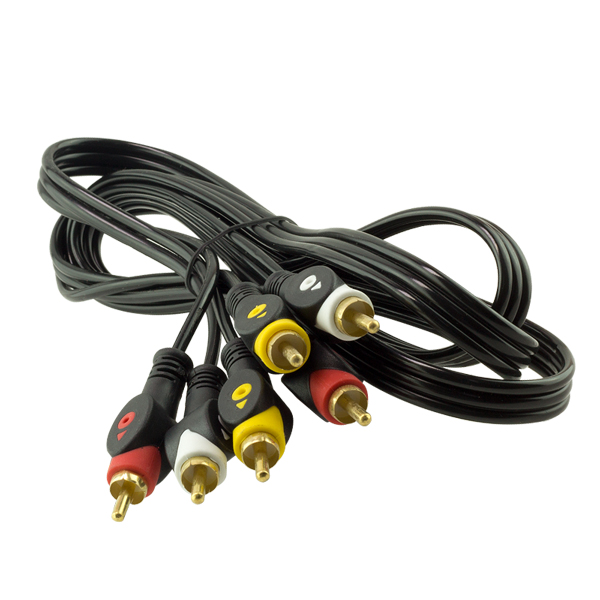 3 RCA + 3 RCA 1.5 METRE KABLO  POŞETLİ (5271)