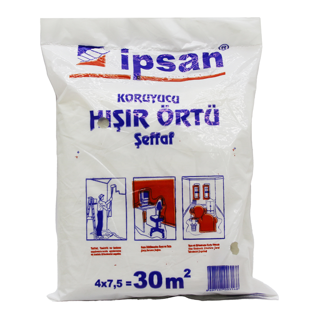 30-M2 = 4X7.5MT HIŞIR ŞEFFAF KORUYUCU ÖRTÜ (5271)