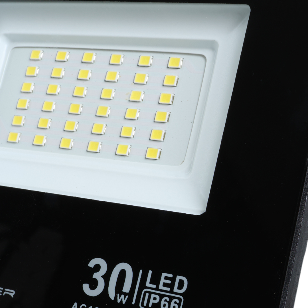 30 WATT - 220 VOLT 6500K IP66 150* IŞIK AÇISI SİYAH SLİM KASA LED PROJEKTÖR (5271)
