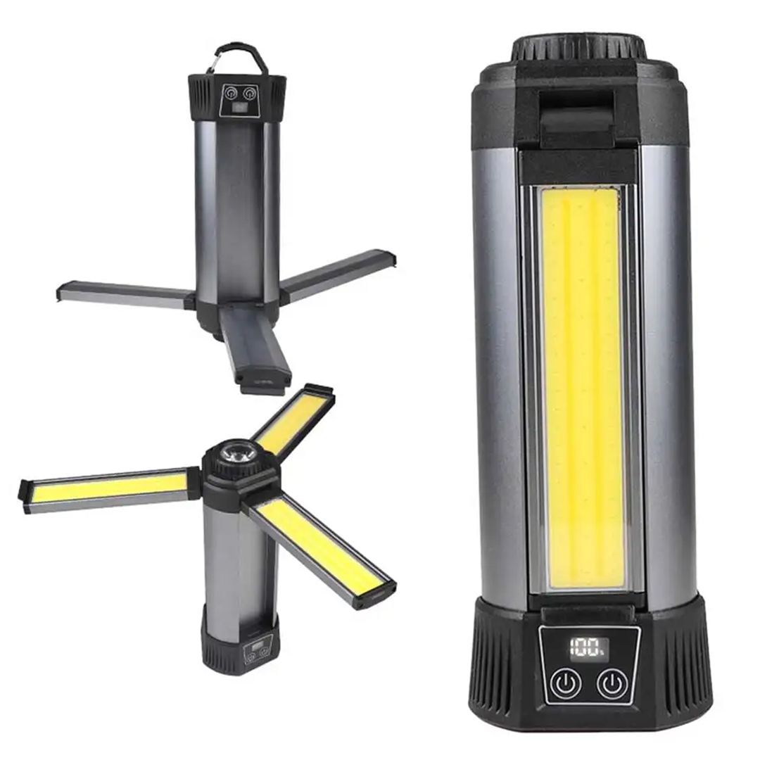 35 WATT USB - TYPE-C GİRİŞLİ P50 VE COB LEDLİ 3 KANATLI KOLLU ÇALIŞMA LAMBASI (5271)