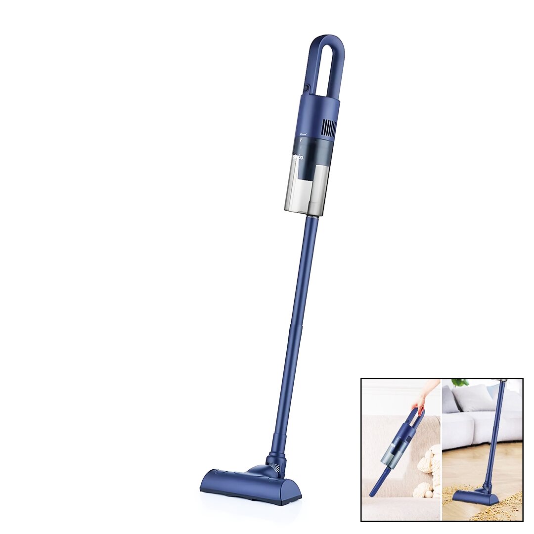 3İN1 ELEKTRİKLİ DİKEY SÜPÜRGE LACİVERT RENK 400W 1.5LT TOZ HAZNELİ SVC-8614 (5271)