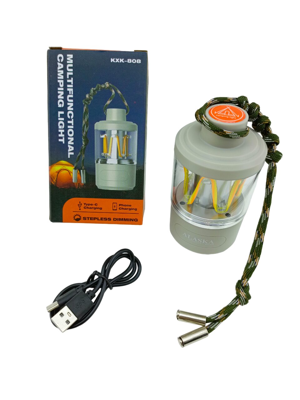 3IN1= KAMP LAMBASI - FENER - POWERBANK  USB ŞARJ (5271)