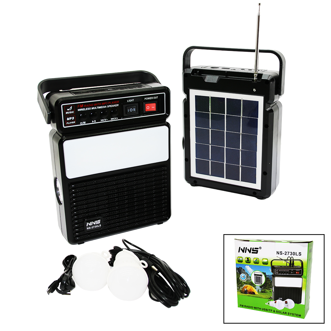3IN1 - SOLAR2İN1 DİK MODEL EL FENERİ - RADYO - MP3BLUETOOTH - USB/ TF PORT - 2 PARÇA  AMPUL KABLOLU - POWERBANK (5271)