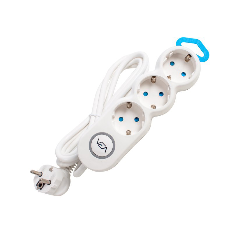 3LÜ 2 METRE KABLOLU ANAHTARLI GRUP PRİZ (5271)
