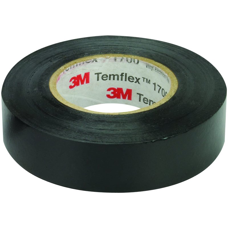 3M TEMFLEX 1300E PVC İZOLE BANT SİYAH 10LUK PAKET 0.13MM X 19MM X 0.13MM (5271)