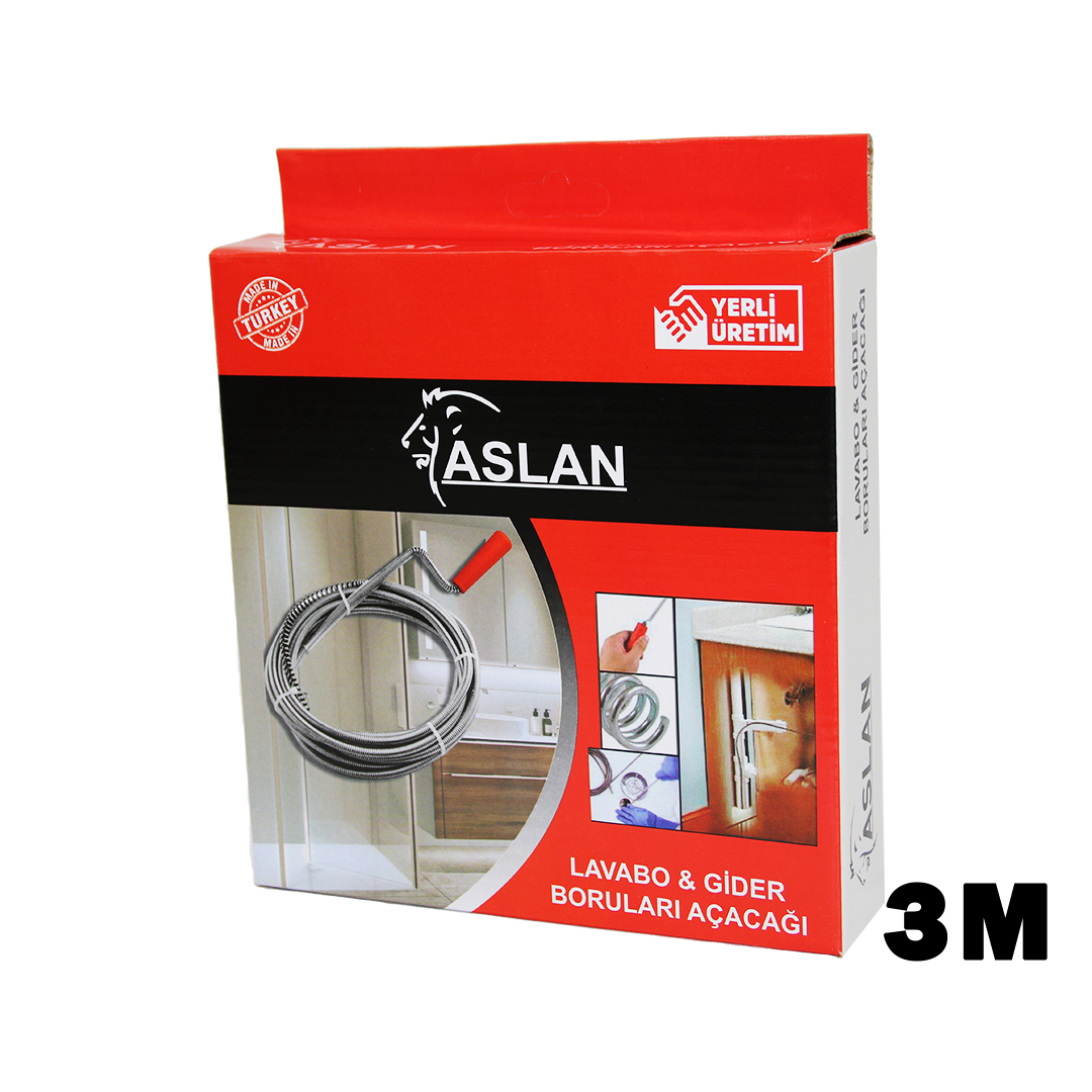 3MT X 6MM SUSTA SPRAL LAVABO - GİDER AÇAR (5271)