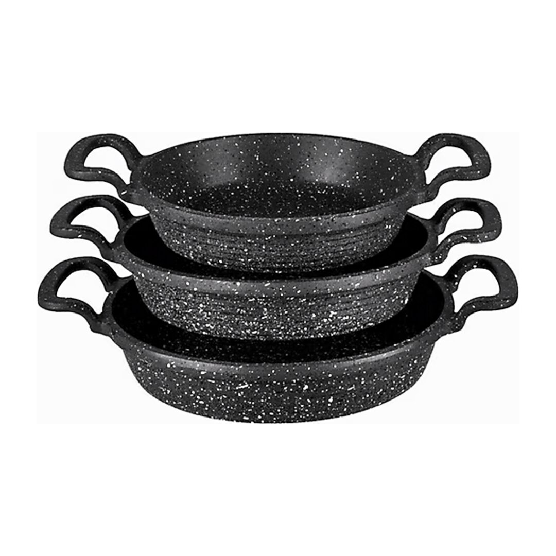 3PCS DÖKÜM SAHAN TAVA SET 18-20-22CM (5271)