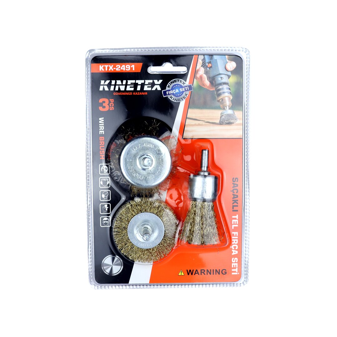 3PCS  SAÇAKLI TEL FIRÇA SETİ (5271)