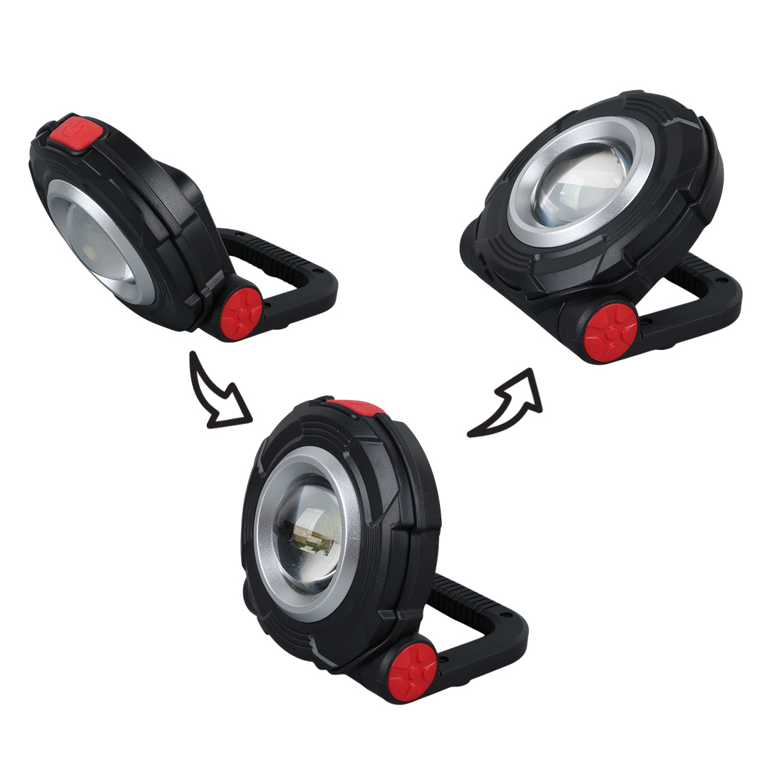 3W COB LEDLİ MIKNATISLI TEK MODLU FENER AAA PİLLE ÇALIŞIR 85X82X38MM (5271)