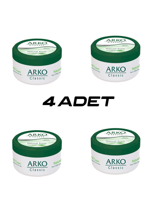 4 ADET ARKO CLASSİC NATUREL EL KREMİ 150ML (5271)