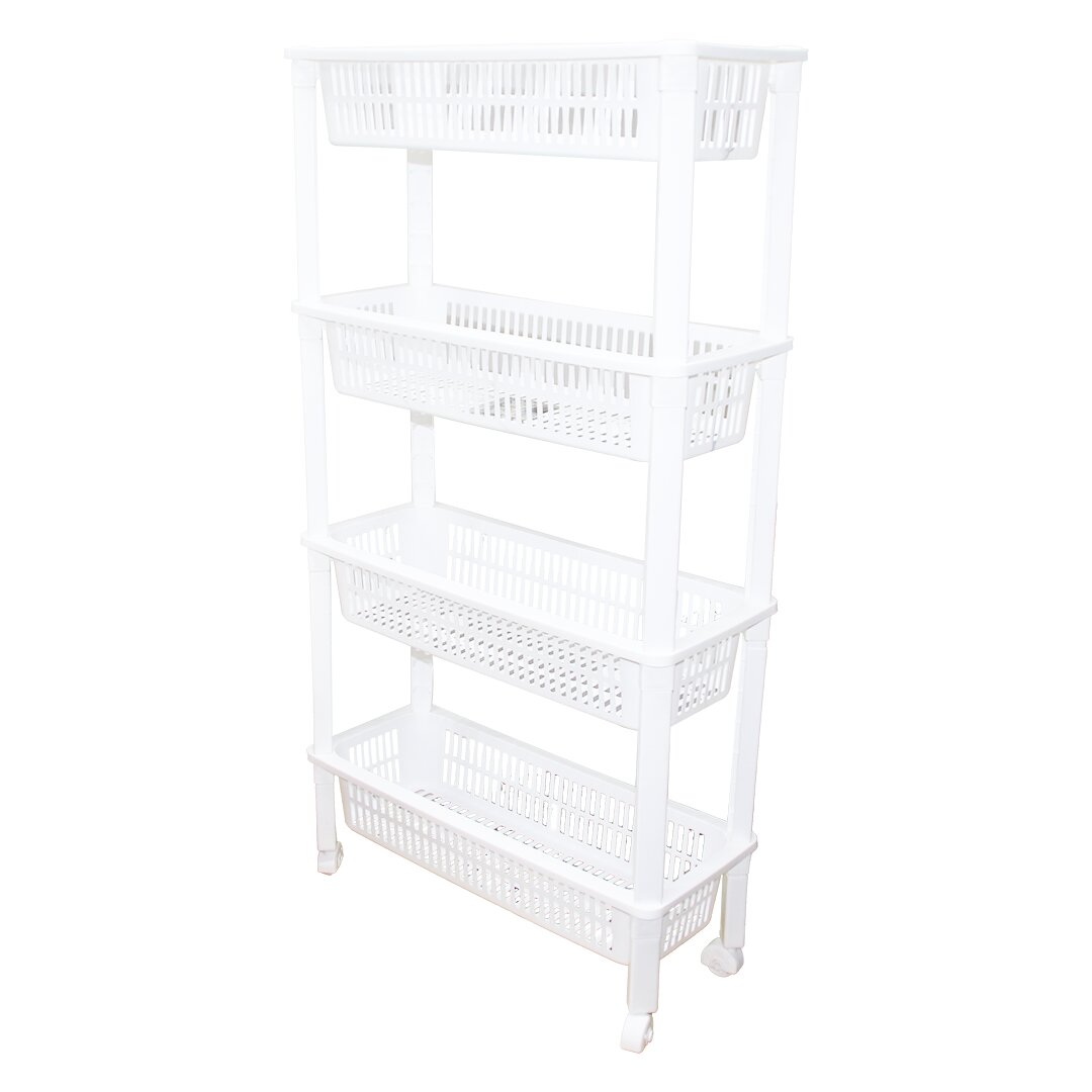 4 KATLI DÜZENLEYİCİ  - RAF ÜNİTESİ TEKERLEKLİ 510X205X945MM (5271)