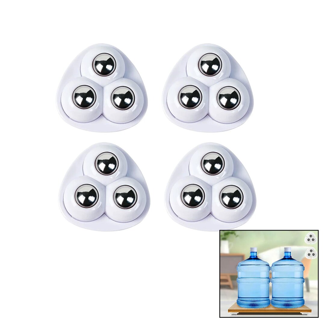 4 PCS 3 BİLYA TEKERLEKLİ MOBİLYA EŞYA TAŞIMA APARATI 360 DERECE (5271)