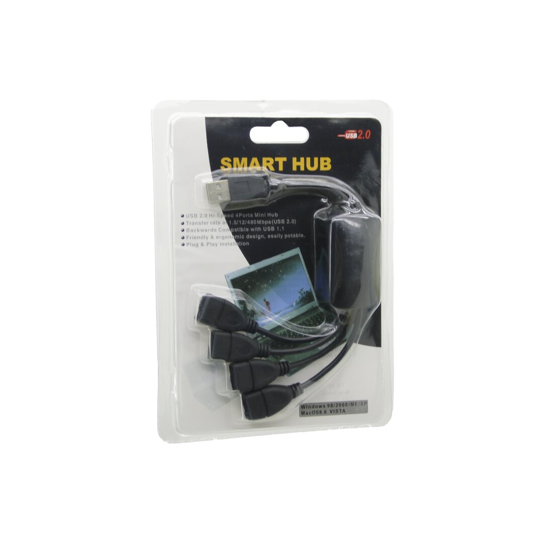 4 PORT USB HUB USB ÇOĞALTICI AKTARIM HIZI: 1.5/12/480Mbps / USB 2.0=YÜKSEK HIZ (5271)