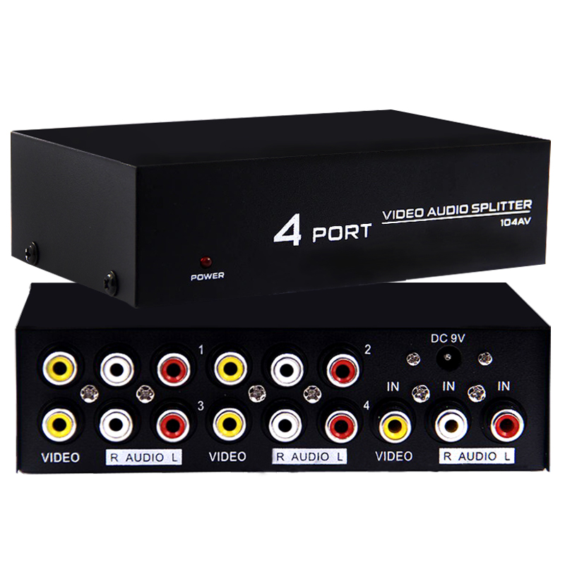 4 PORT VIDEO AUDIO SPLITTER DAĞITICI (5271)