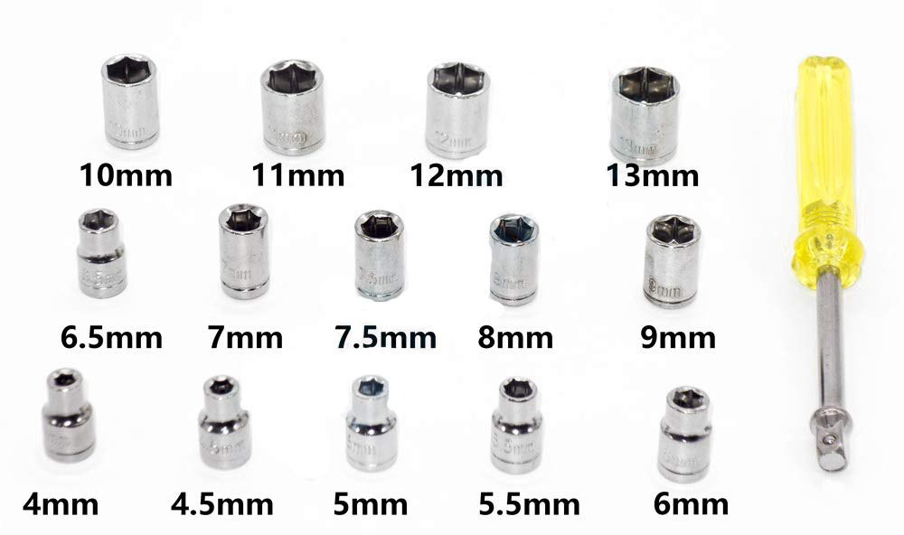 40 PARÇA  LOKMA TAKIMI PLASTİK KUTULU COMBINATION SOCKET WRENCH SET (5271)