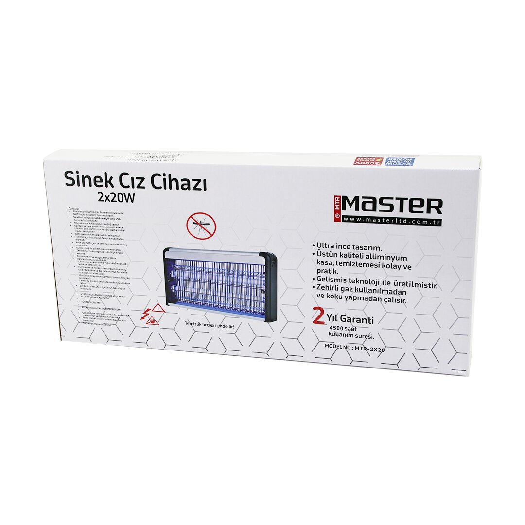 40W LÜX KASA - BEYAZ KUTU 2X20W SİNEK ÖLDÜRÜCÜ CIZ MAKİNE SD-70 (5271)
