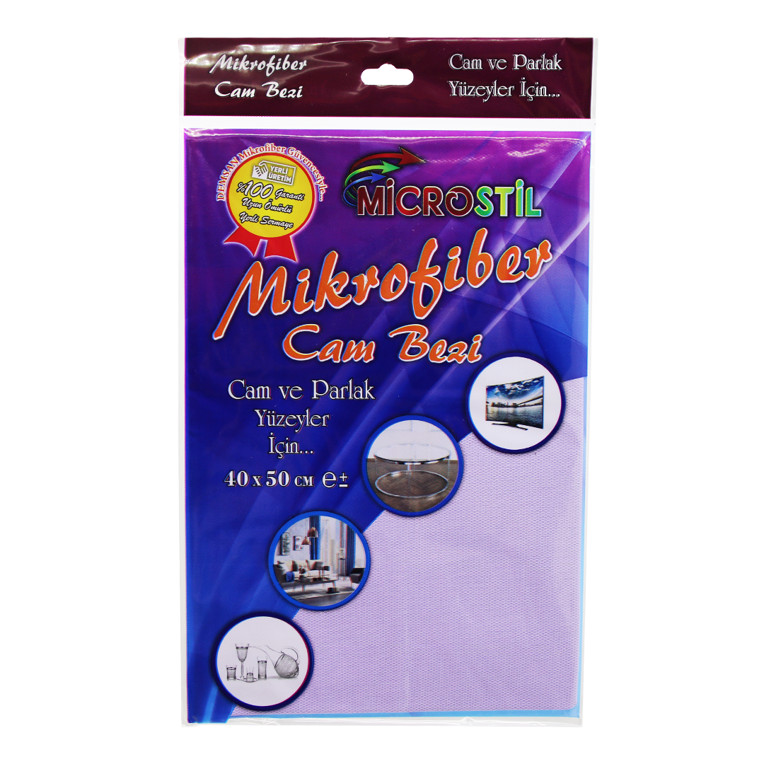 40X50CM MİKROFİBER TEMİZLİK CAM BEZİ (5271)