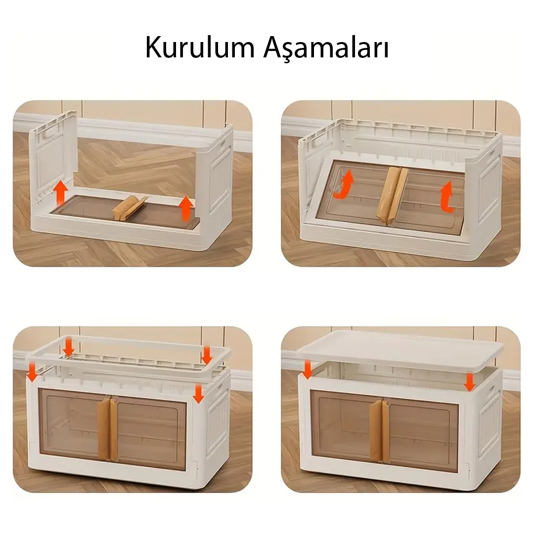 40X64X37CM 72L KATLANABİLİR SAKLAMA KUTUSU (5271) 40X64X37CM 72L KATLANABİLİR SAKLAMA KUTUSU (5271)